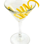 Vesper martini - 3,0 Gin, 3,0cl Vodka, 1,0cl Martini, buccia limone